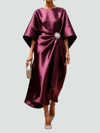 Lona | Elegant Long Satin Dress