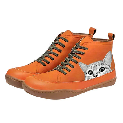 Elena | Leather Boots for Cat Lovers