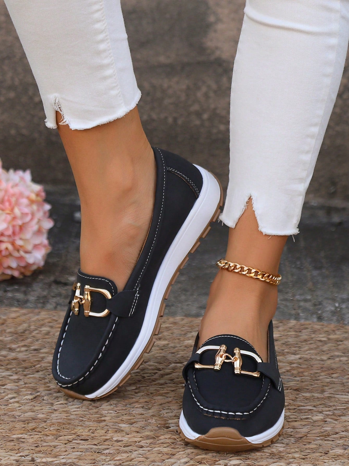 Ellie | Flat Buckle Loafers