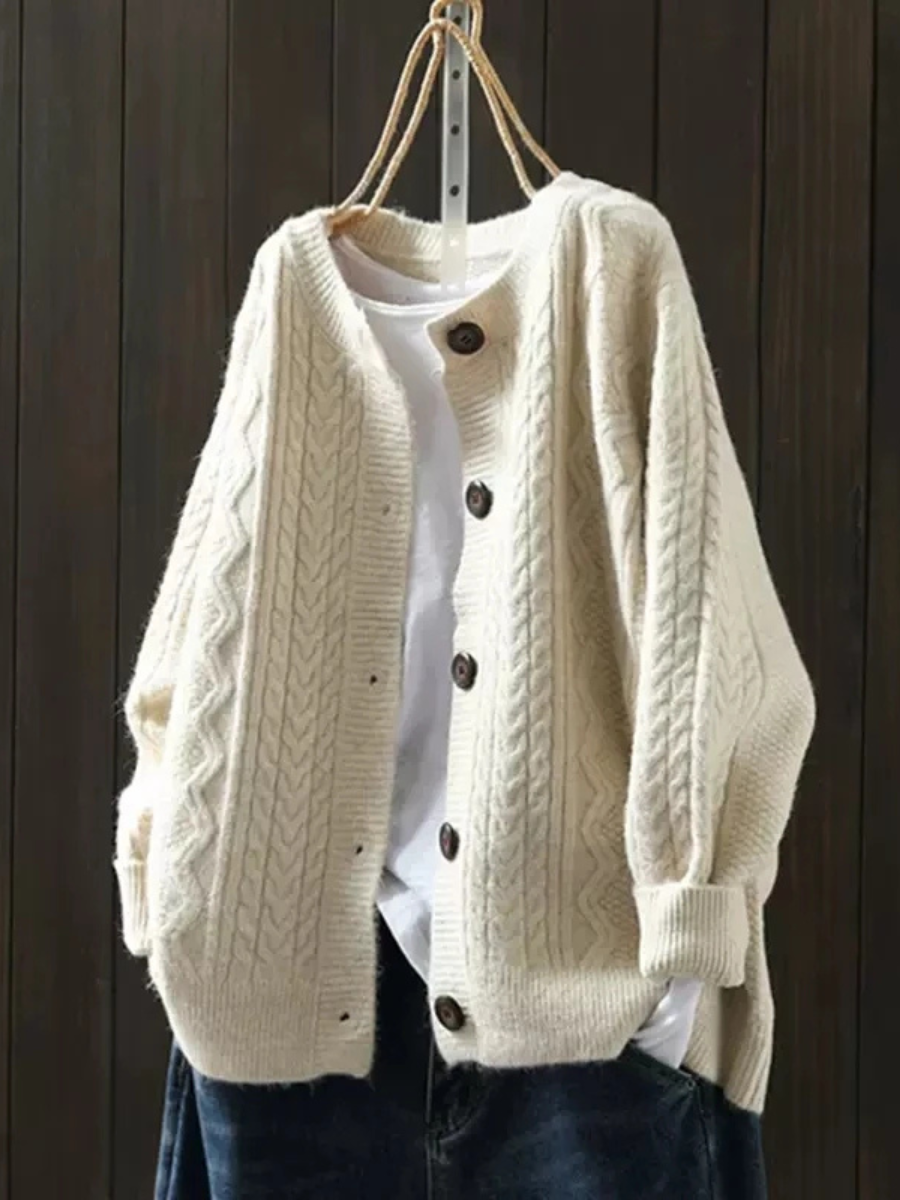 Lorenza | Cable Knit Cardigan