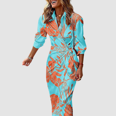 Cecilia | Elegant Striped Dress