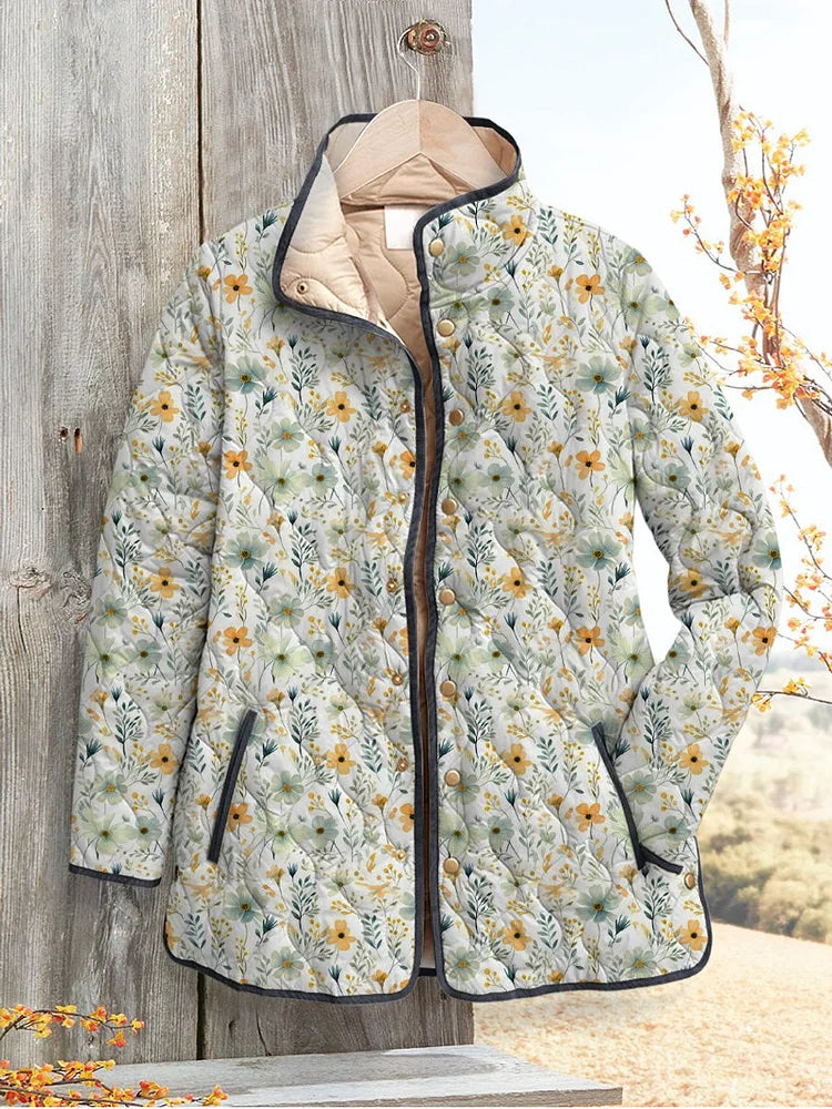Harper | Delightful Floral-Printed Quilted Jacket for Women
